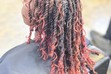 Loc Retwist with Heart Design